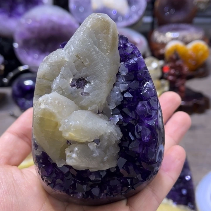 紫晶珠宝半成品未镶嵌