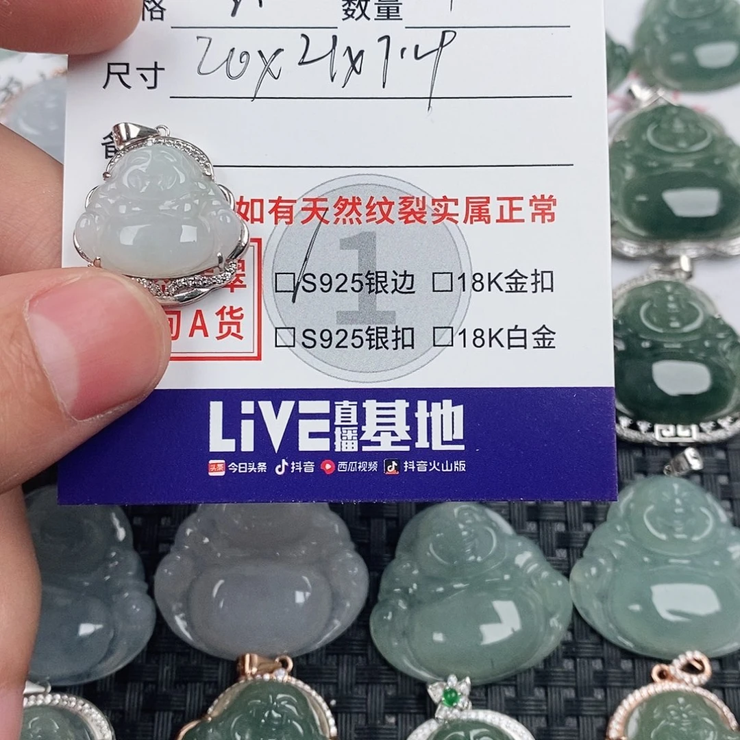 翡翠银S925镶嵌颈饰