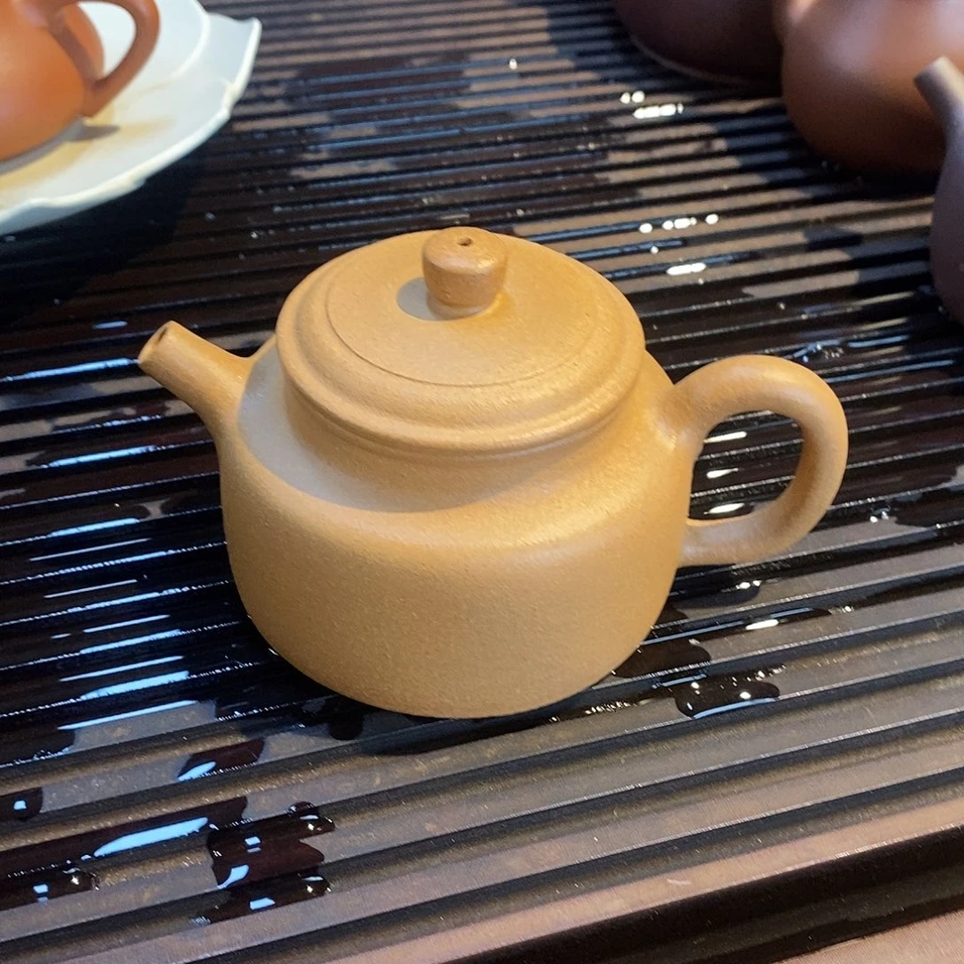 茶壶紫砂180毫升黄金段德钟