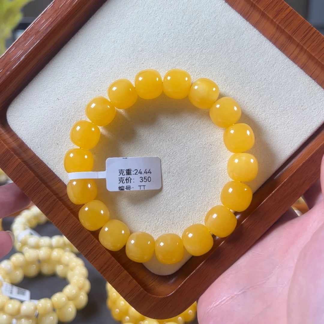 裸石蜜蜡未镶嵌13mm焦皮同料无纹满蜜满蜡老型tt