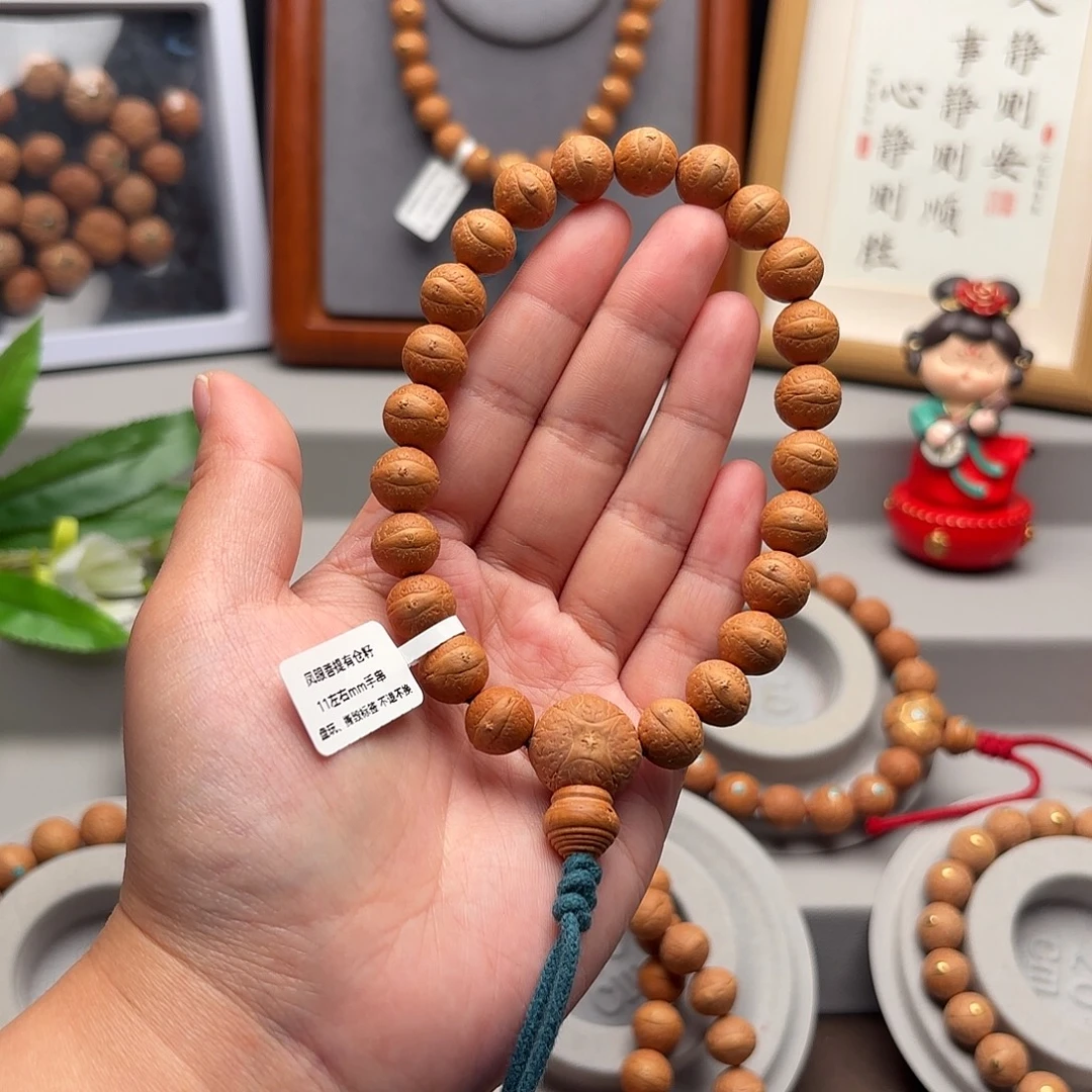 憨***鱼凤眼菩提手串11左右素串