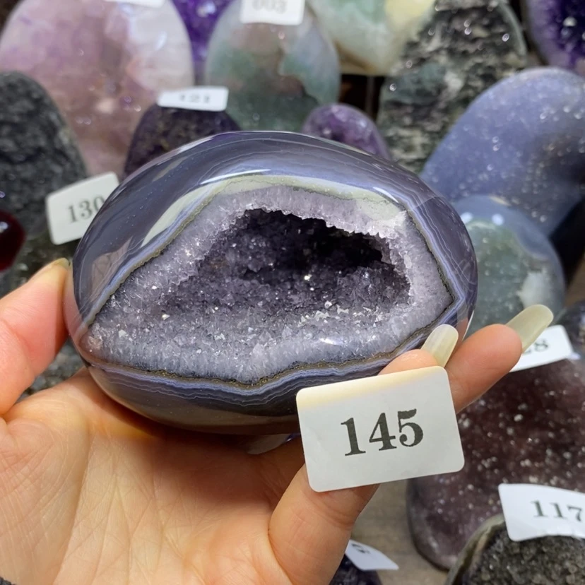 【闪购商品】未镶嵌大型摆件（非配饰）紫晶修补放漏