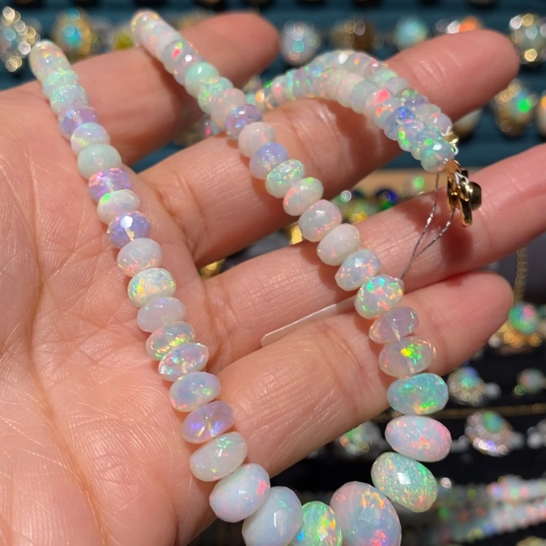 欧泊银S925镶嵌项链