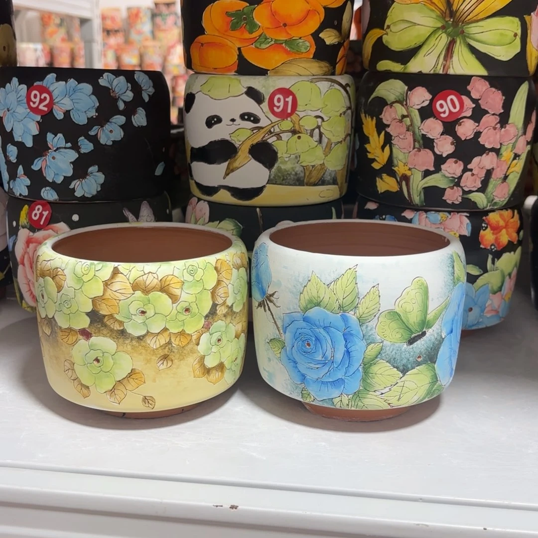 景德镇手绘花盆陶瓷10/10