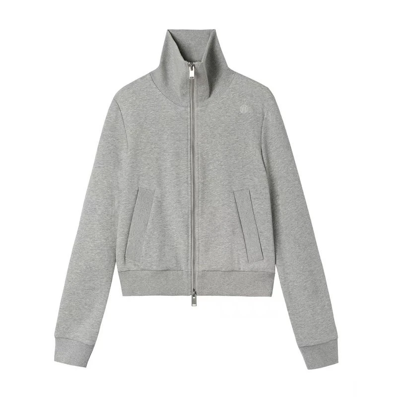 09【商场同款】新款黑色小众设计立领卫衣外套