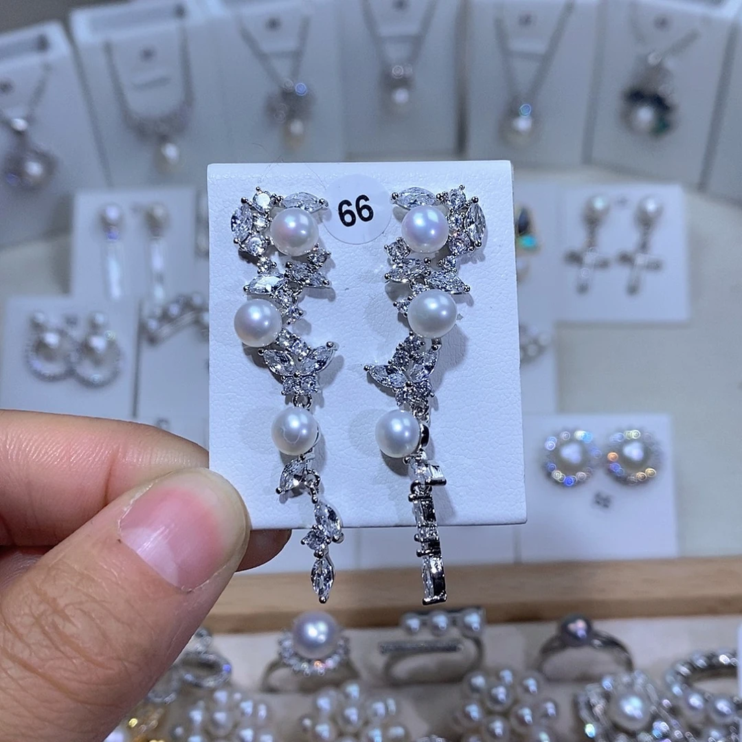 耳饰未镶嵌淡水珍珠