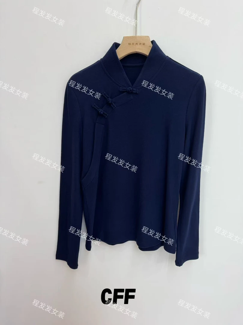 【程发发】（尘圆）三粒盘扣设计款德绒上衣F2211