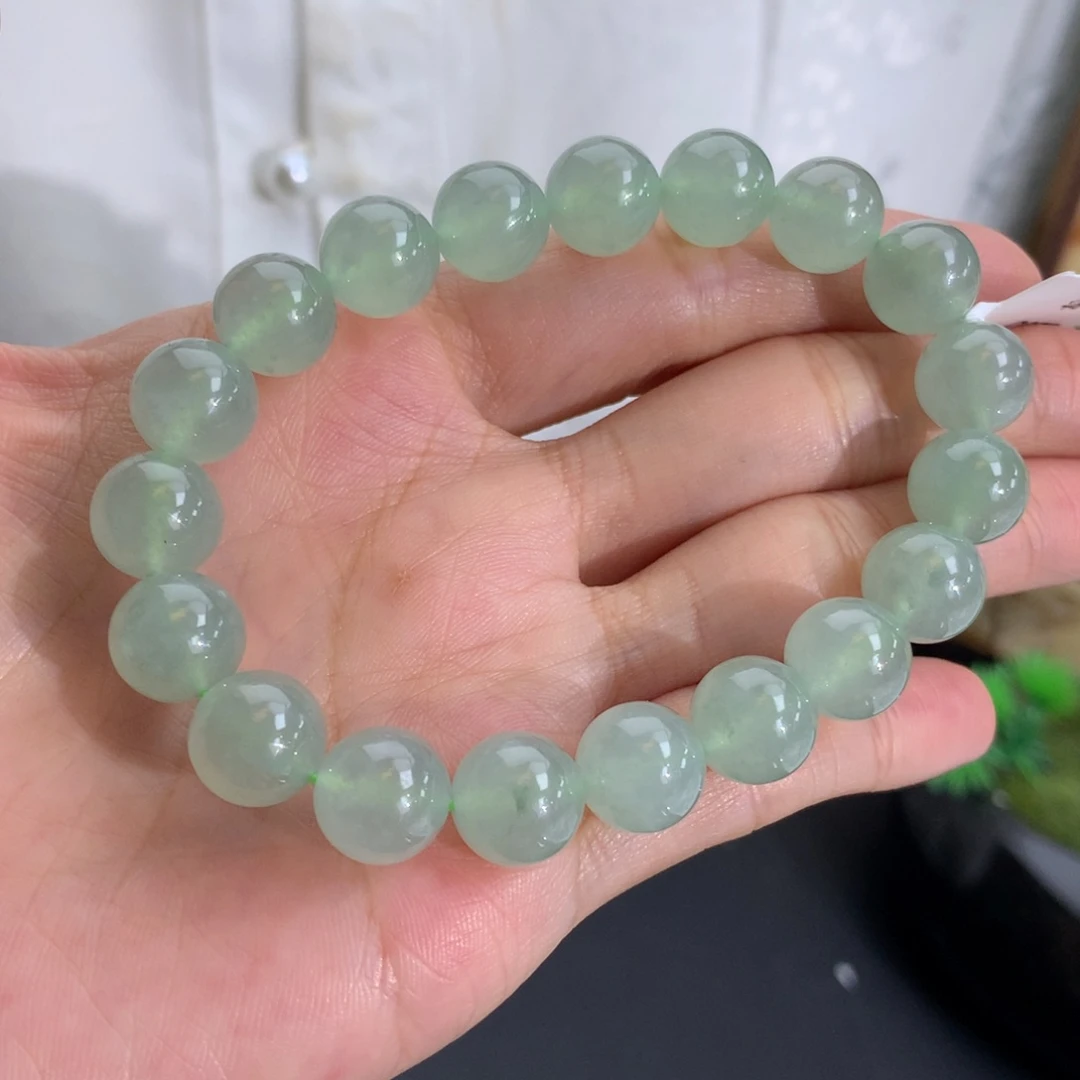 翡翠未镶嵌手串卡10冰种晴手串