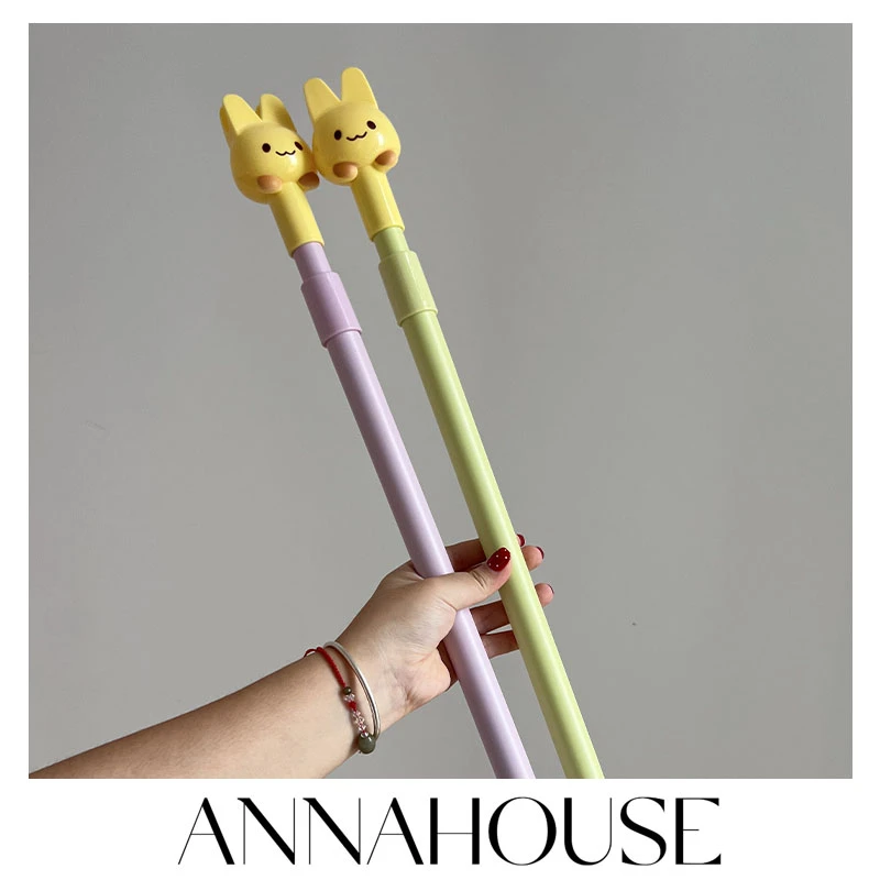 ANNAHOUSE可爱晾衣杆叉丫撑衣架家用可伸缩晒挂取衣服一体加长款