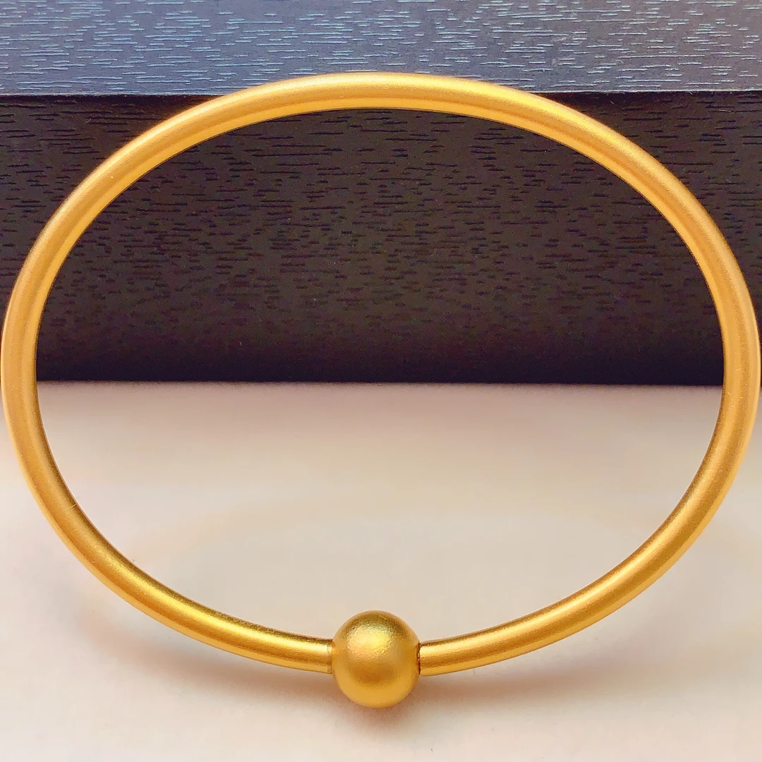 【水贝黄金】足 金999古法贵妃手镯B100