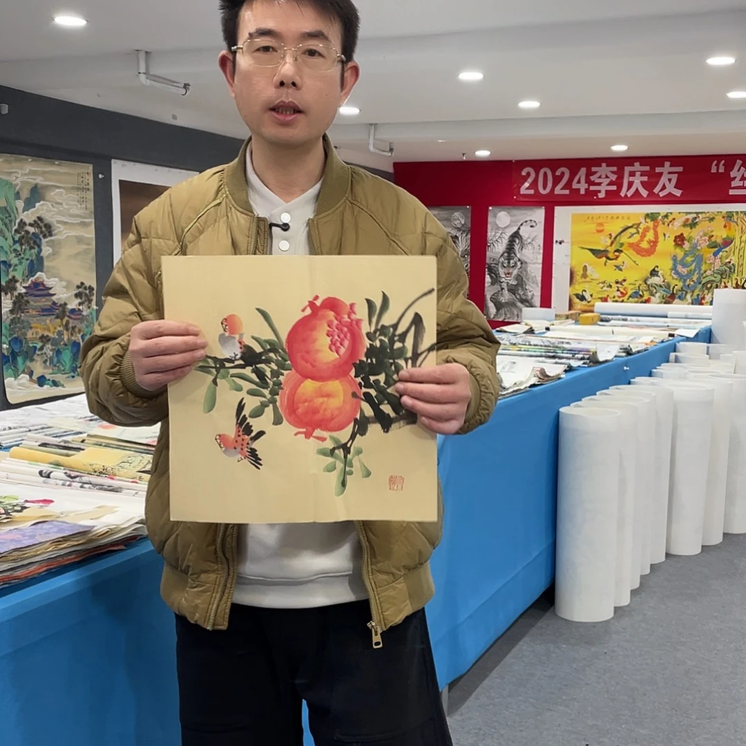 国画今天上午国画作品展示