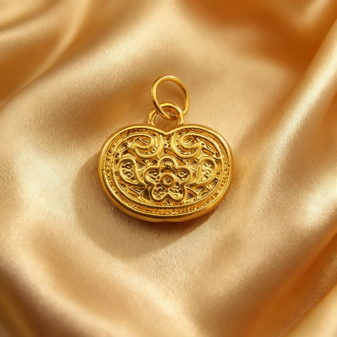 【黄金】足金999有钱花提溜素金 圆环 5D工艺CY18