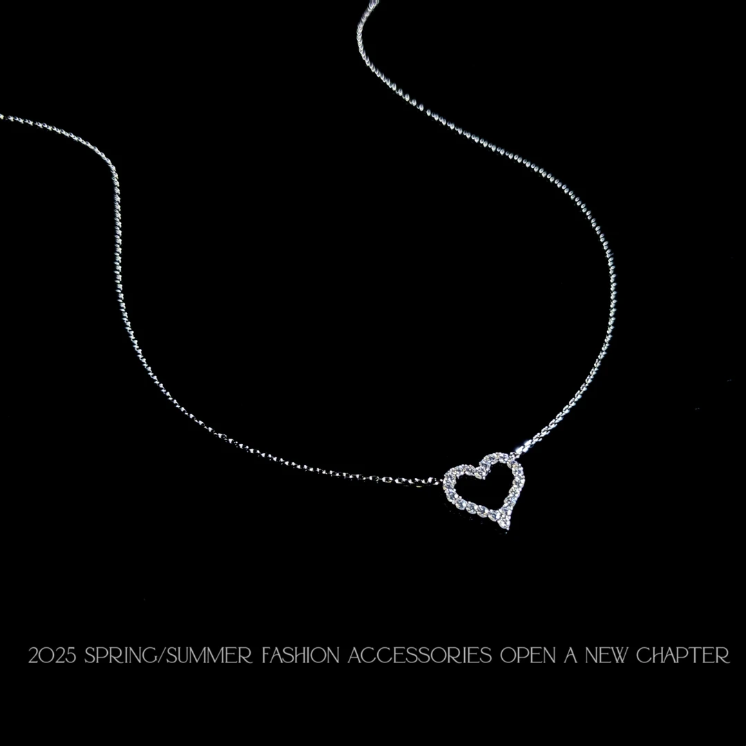 坠链均925银 镀k金 2025新款C6474【镂空爱心项】BABA BOX 项链