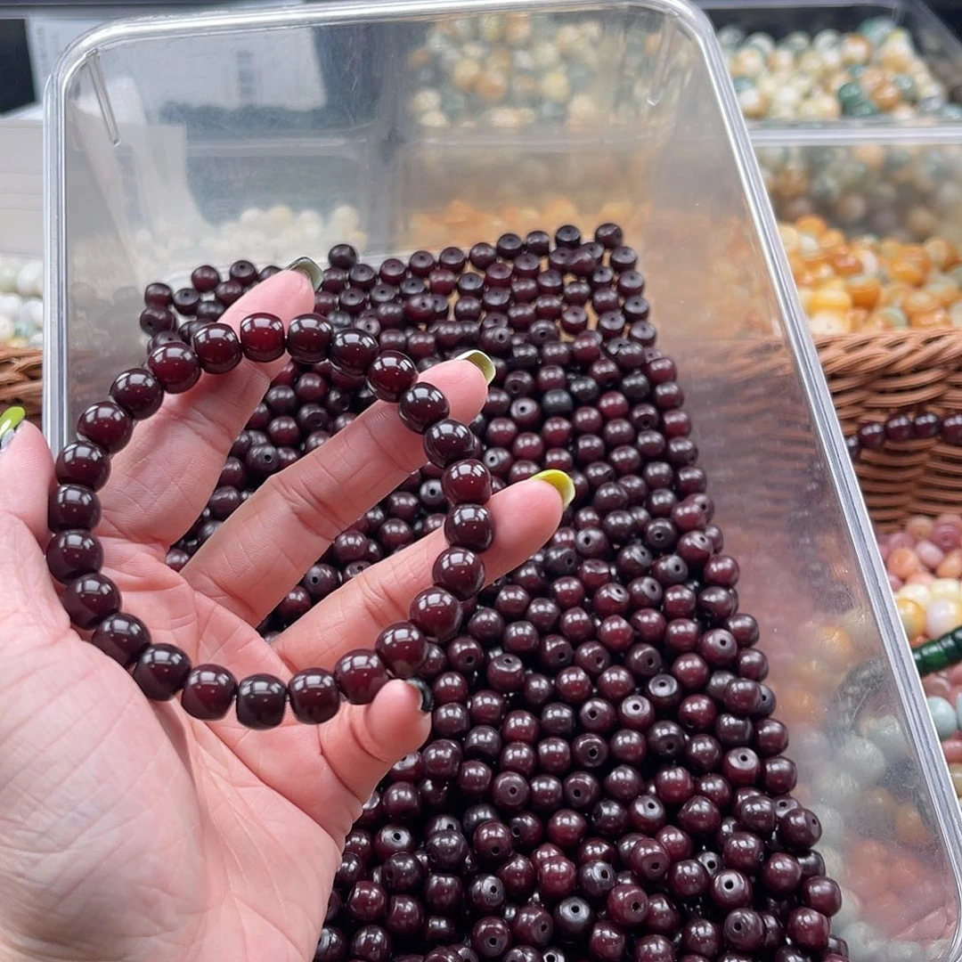 白玉菩提吊坠Q/9mm/110颗