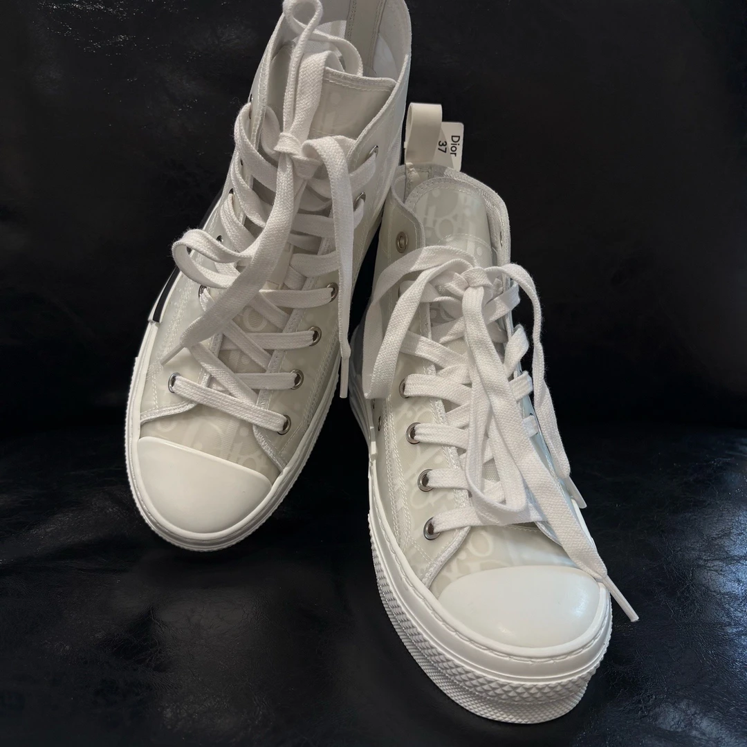 未使用 DIOR/迪奥 NW02152 B23Oblique潮流帆布鞋37码 专柜价9600