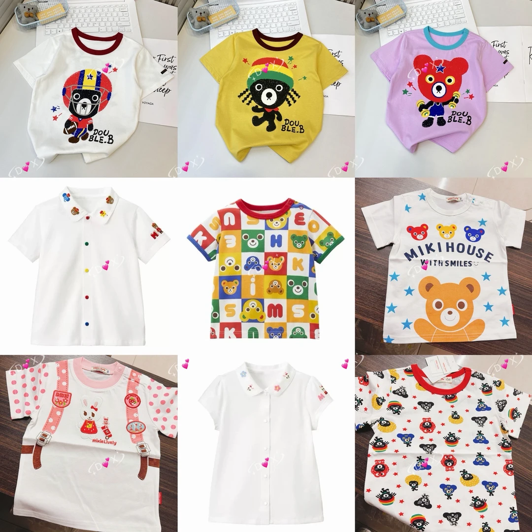 【儿童短袖T恤】日系宝宝卡通动漫短袖T恤 小童小翻领短袖衬衣
