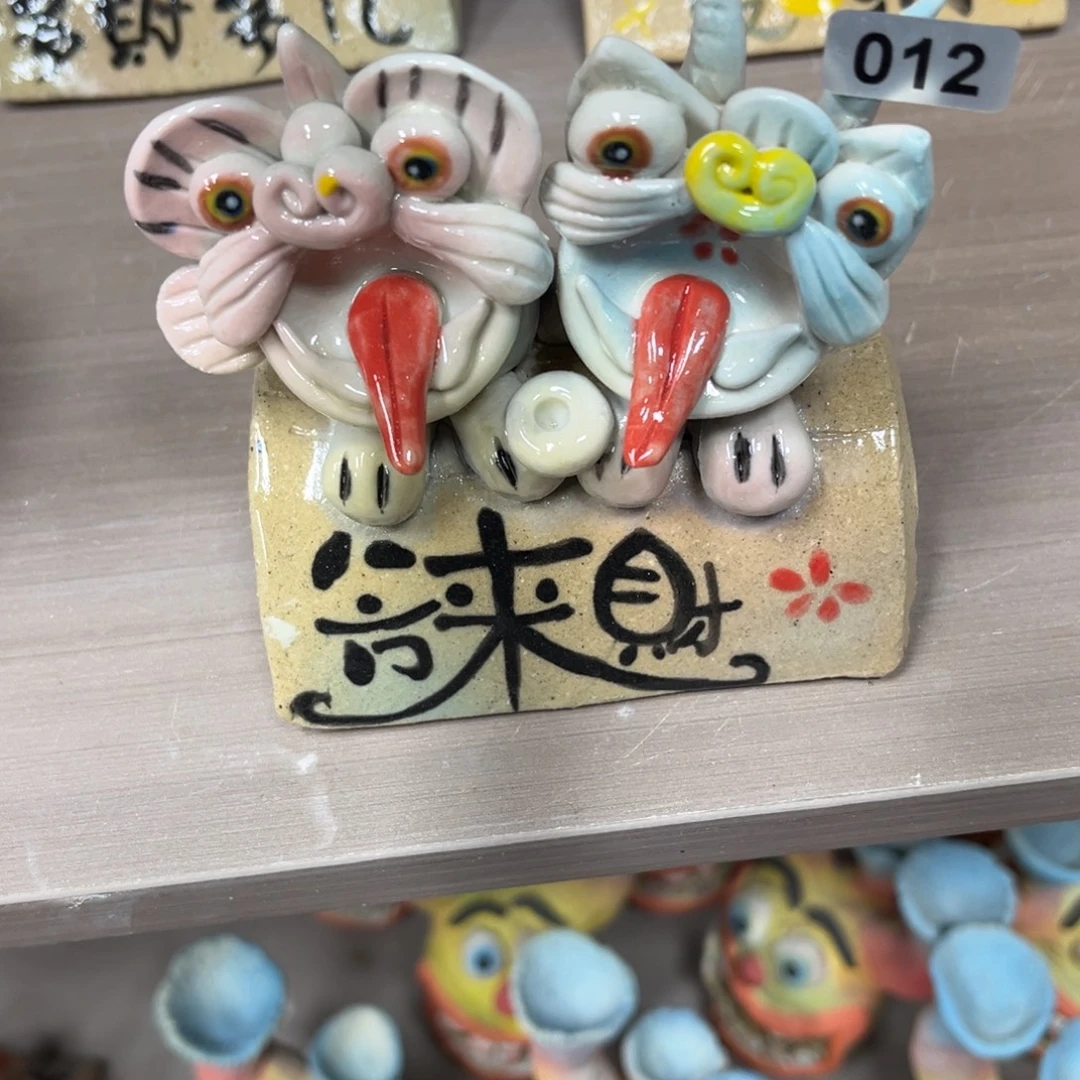 摆件纯手工抽象陶瓷摆件微瑕012