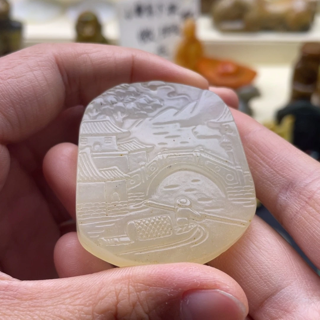 未镶嵌蛇纹石玉颈饰72