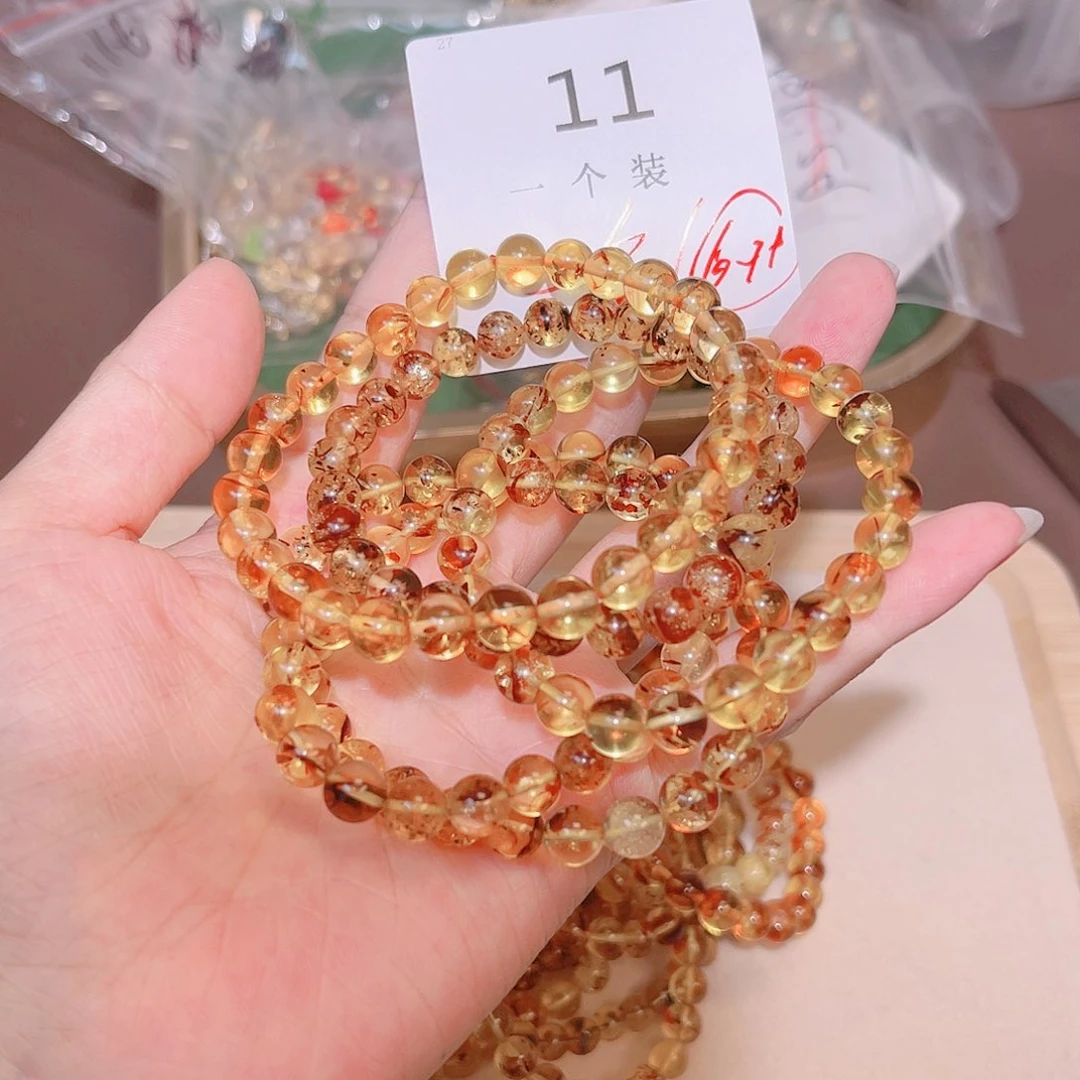 未镶嵌琥珀（花珀）珠宝奇石11