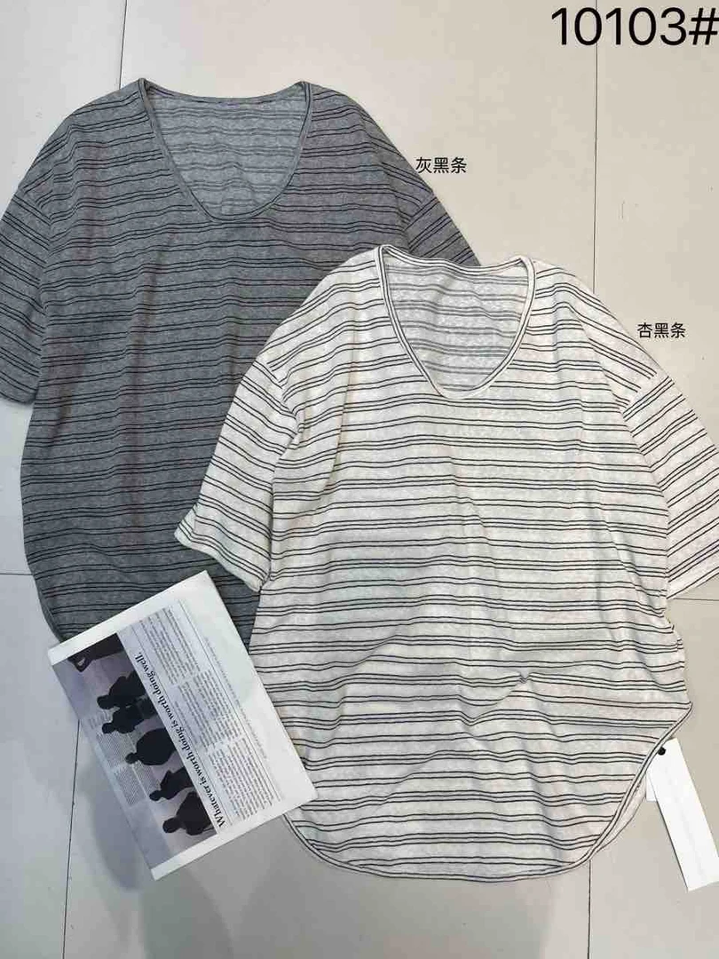 叨叨推荐款 BF#10103#条纹短袖T恤 FL