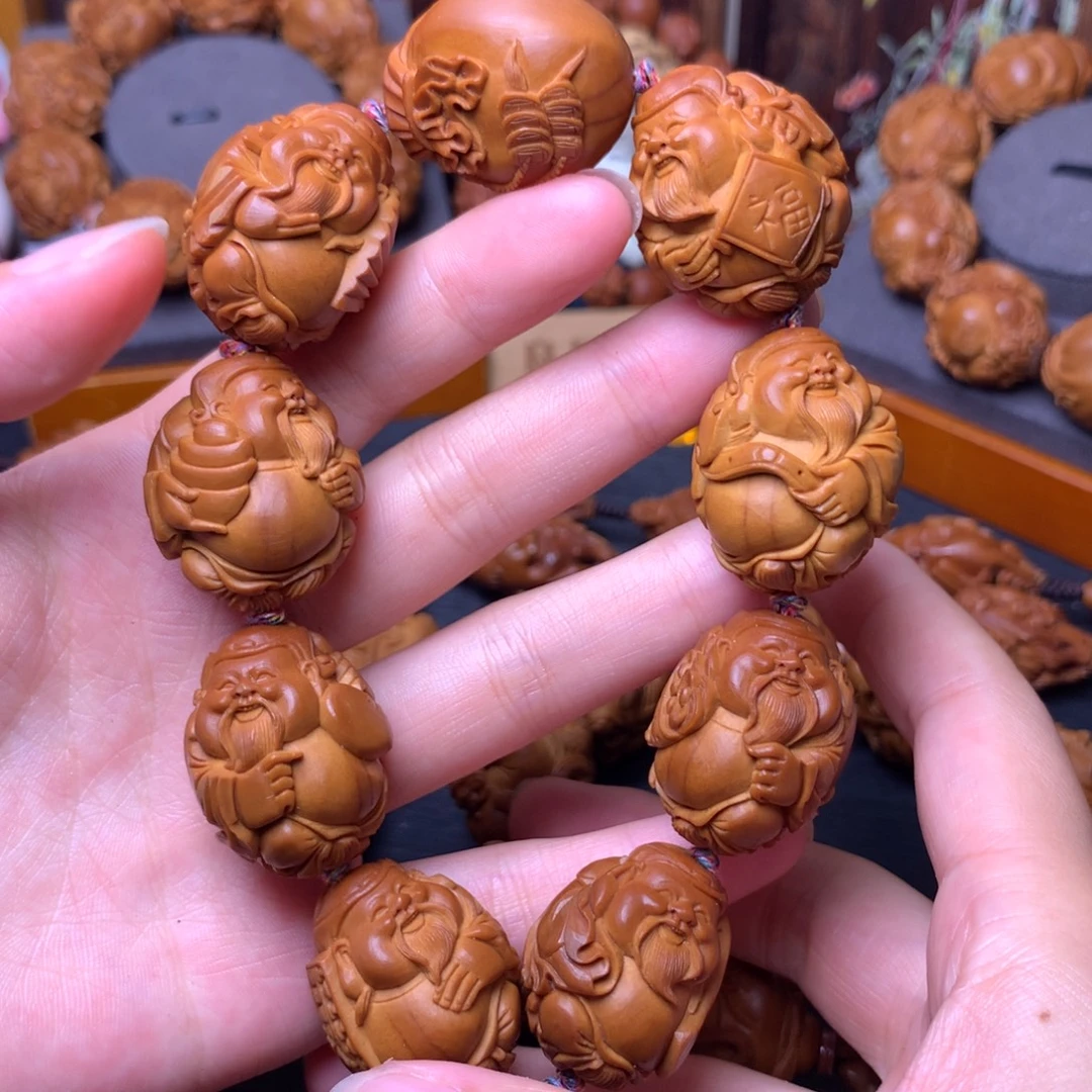 手串/手链橄榄核八宝财神