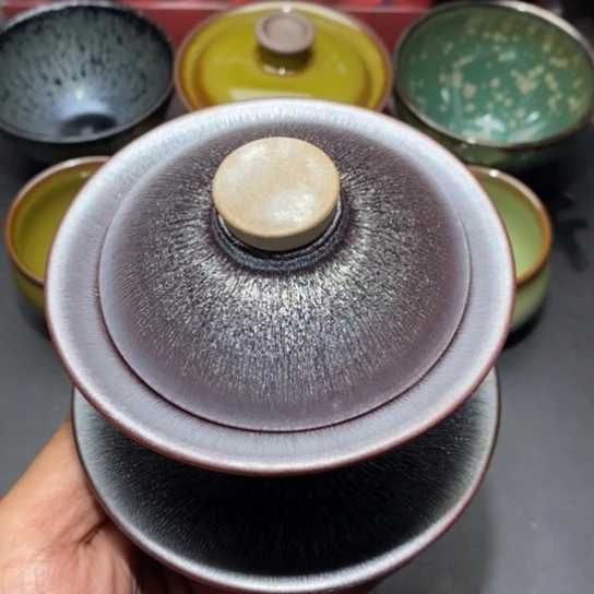 茶盏建盏主人杯茶壶盖碗品茗杯