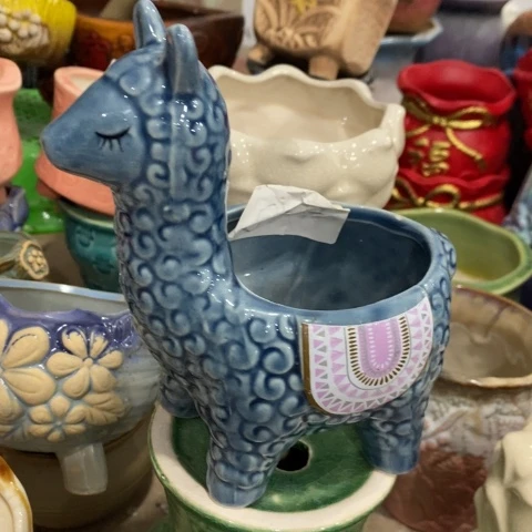 陶瓷大深色羊驼正一个1331313