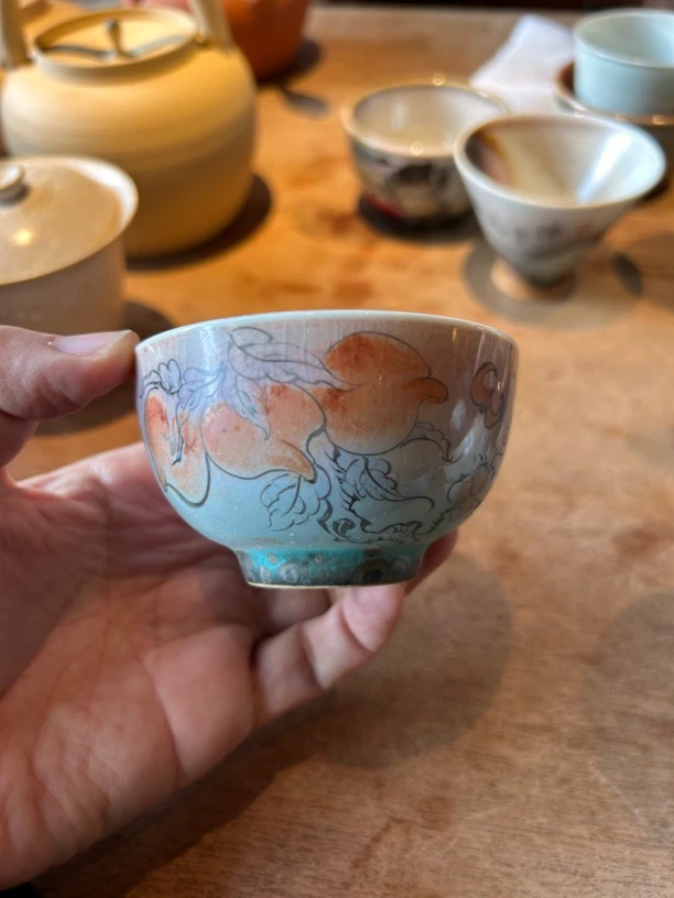 桃子邓文生柴烧主人杯