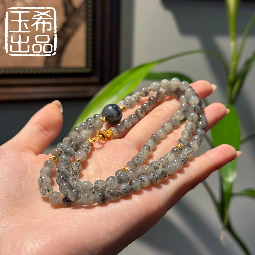 珍藏级 和田玉 新疆青花Z料 设计款项链