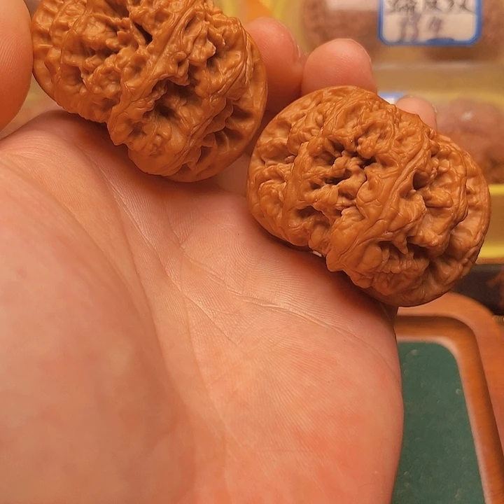 文玩核桃把件49矮桩爆肉大粗筋