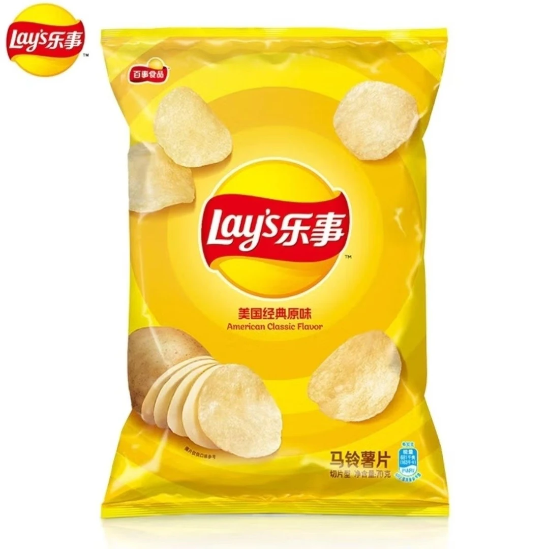 【配送到家-】70g乐事薯片原味