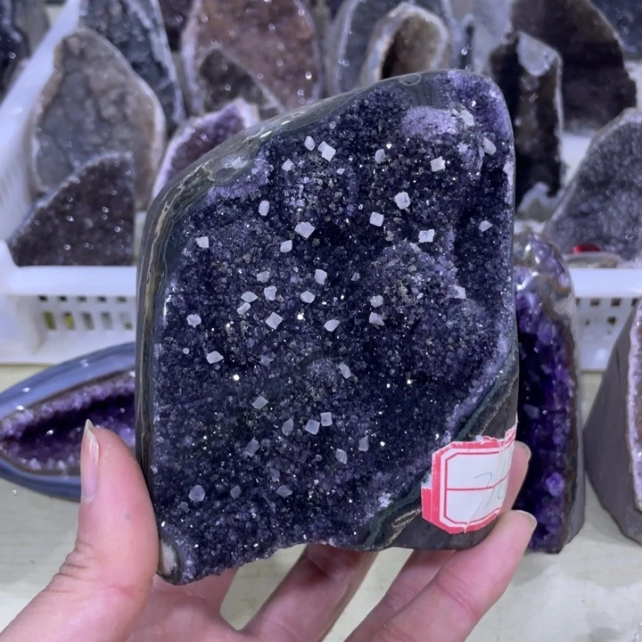 紫晶方解石未镶嵌