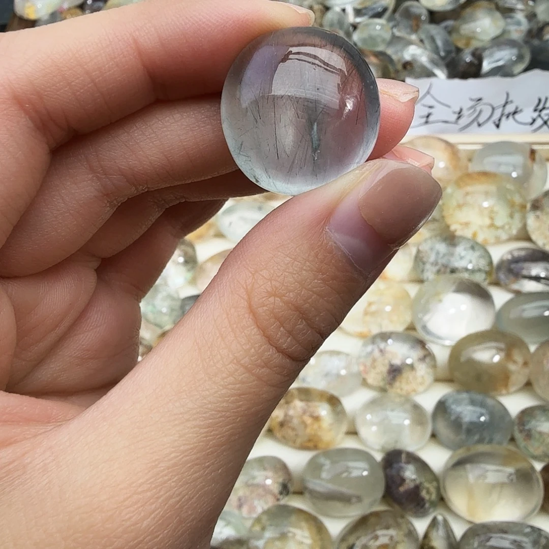 鹌***工珠宝半成品未镶嵌水晶