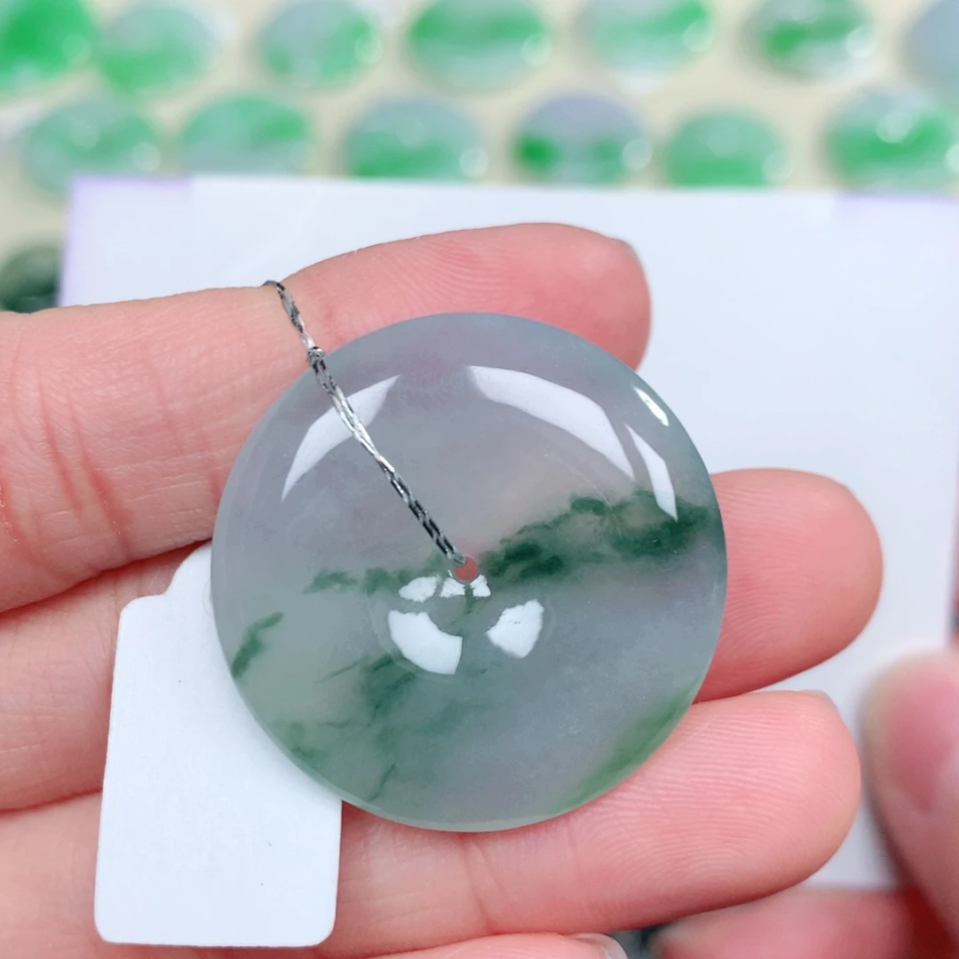 翡翠未镶嵌颈饰30.6-5.7