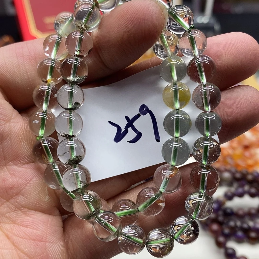 水晶手链未镶嵌多样性发货发一条