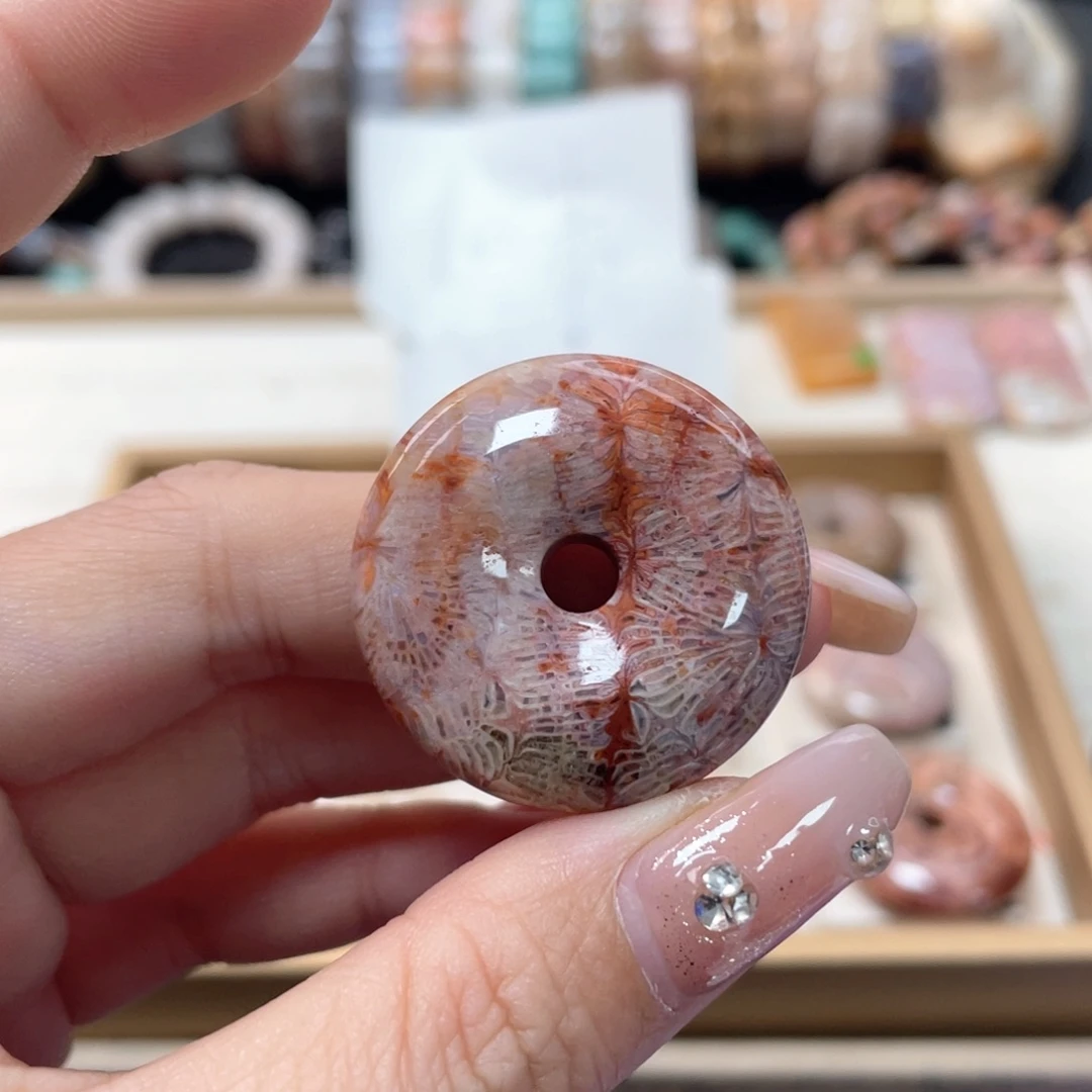 硅化珊瑚（珊瑚玉）手链未镶嵌鱼*377