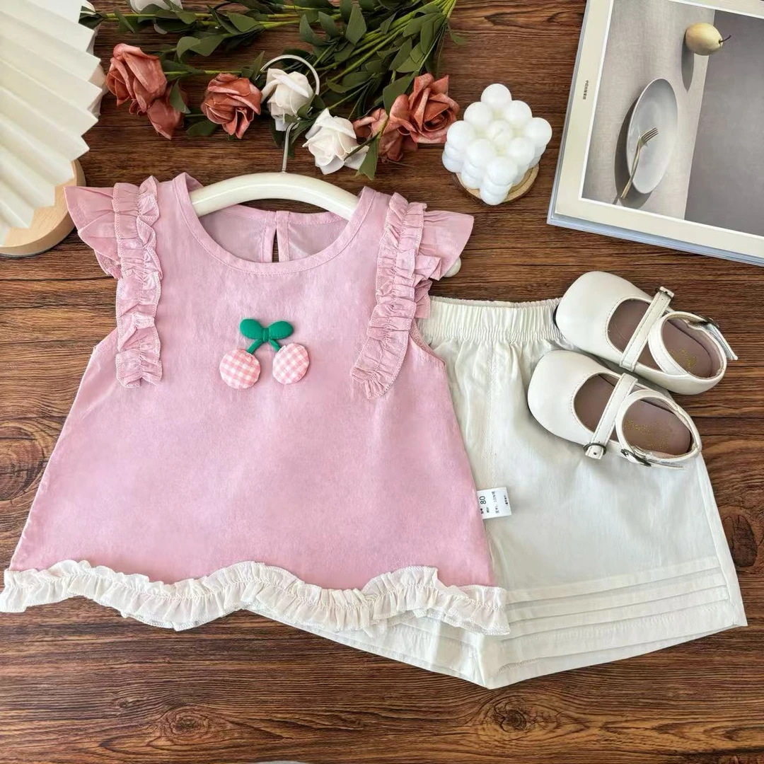 【小樱桃&小雏菊】夏款组合一组一夏天就够了女童衣服组合SJ-R-A103