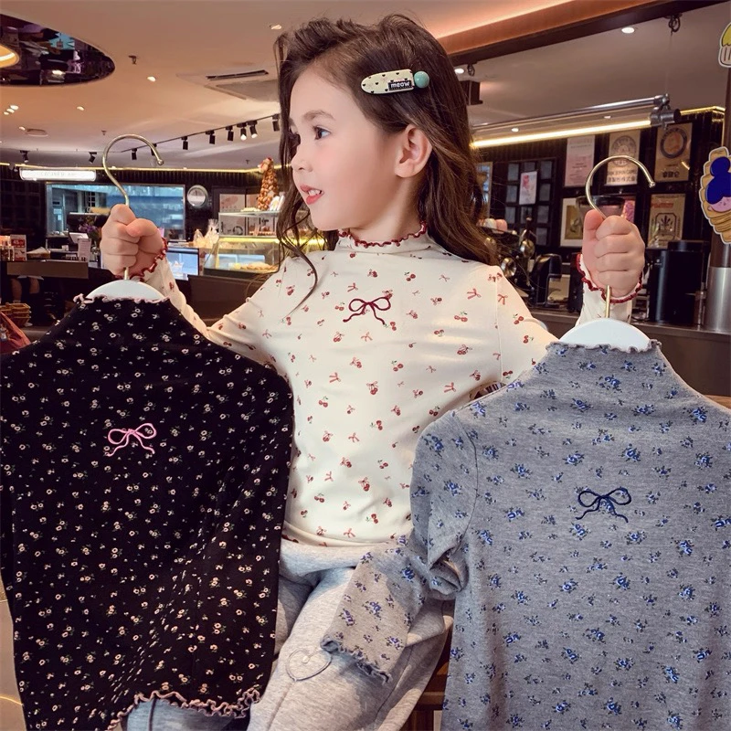 上新女童打底衫秋装2025新款洋气儿童上衣小女孩百搭长袖T恤