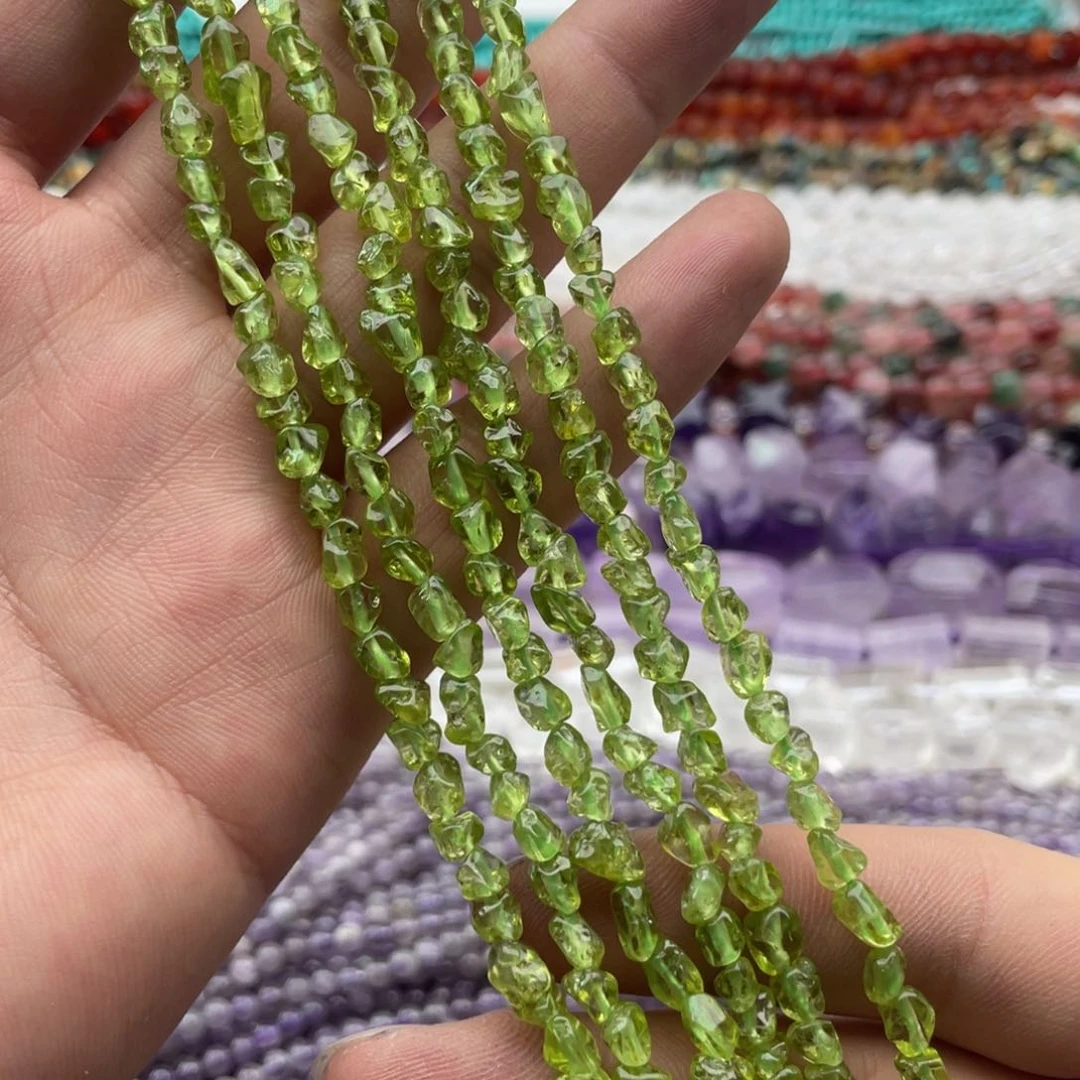 玛瑙/玉髓未镶嵌珠宝半成品一条装卡4mm橄榄随行珠