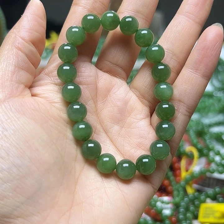 和田玉（碧玉）未镶嵌手链