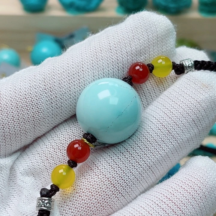 绿松石未镶嵌圆珠17.9