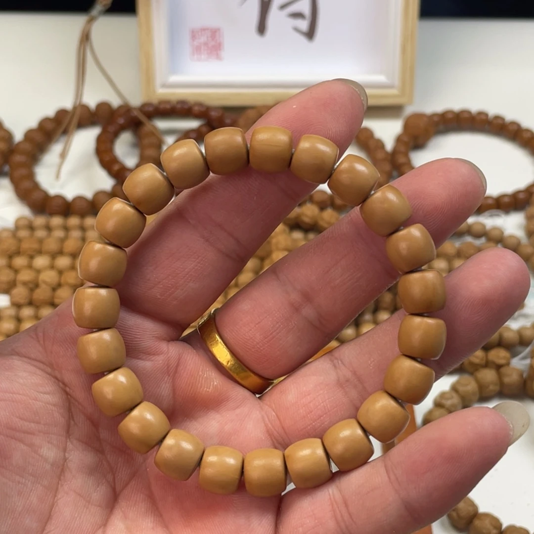 手串猴头核桃微微瑕1.0短轴大面直切19号