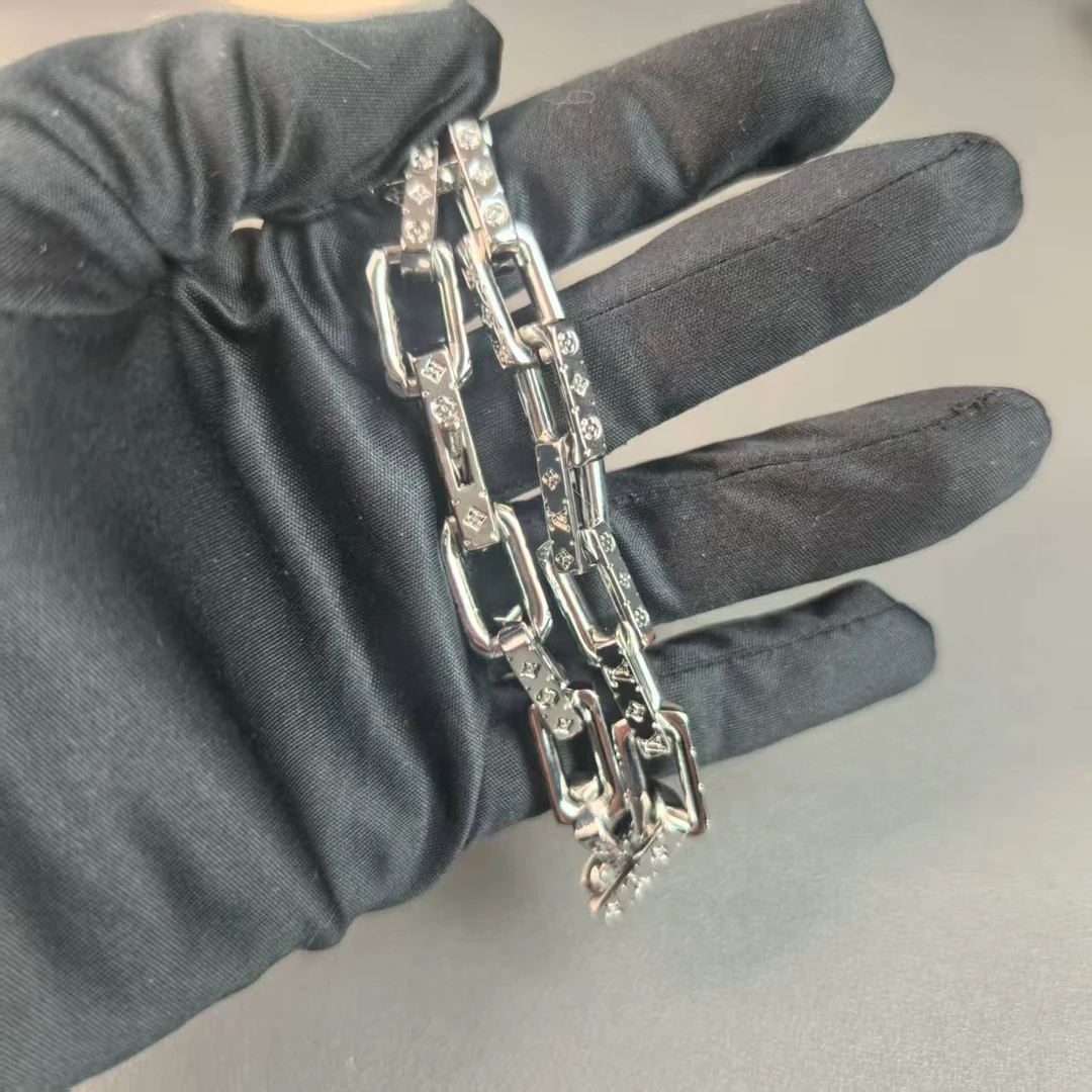 铜合金手链 铜合金手链 36【JMZ专属】高定气质轻奢手链银色