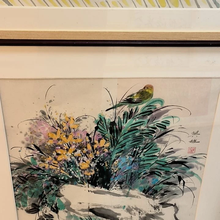 国画画作精品带框发4平尺