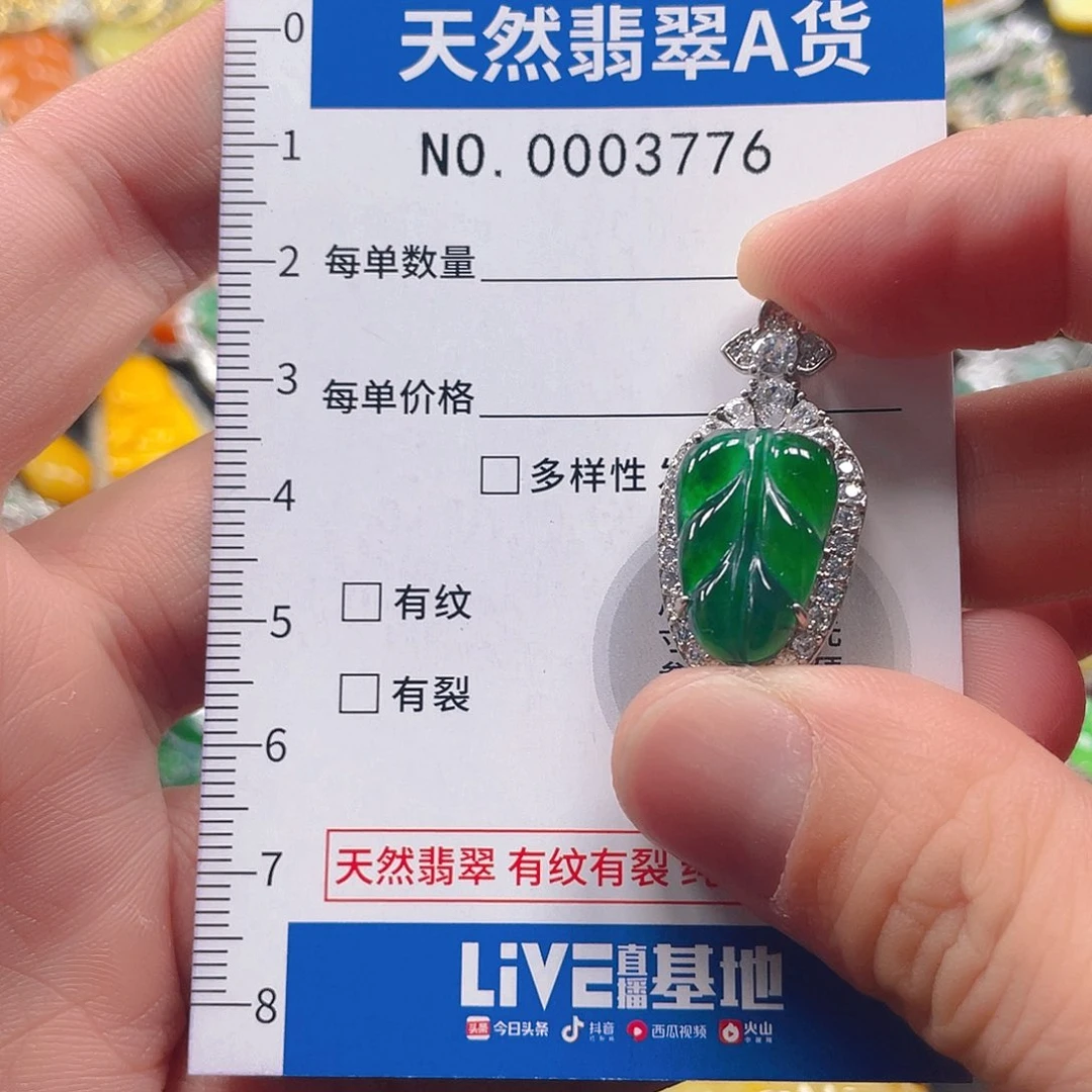 翡翠未镶嵌吊坠(不含链)