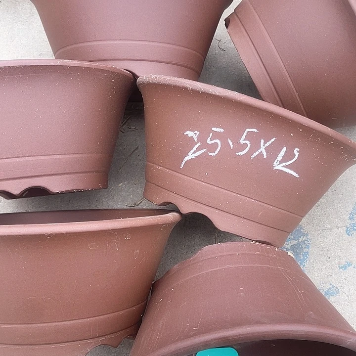 紫砂花盆100-6。25.5-12