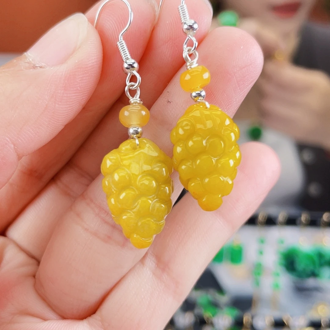未镶嵌翡翠耳饰饰品
