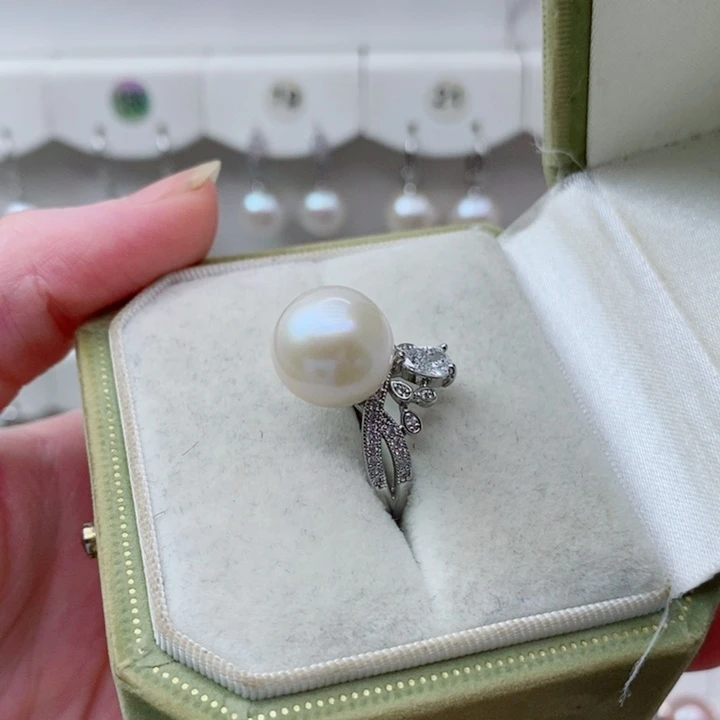 淡水珍珠未镶嵌戒指A