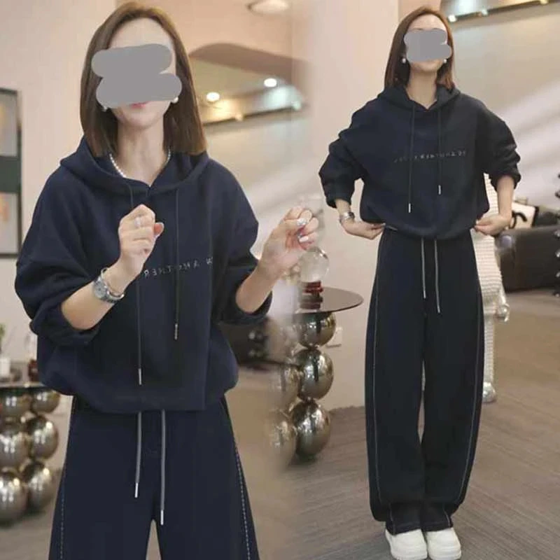 2025新款连帽卫衣女上衣宽松休闲洋气潮百搭春秋季潮抽绳宽松穿搭