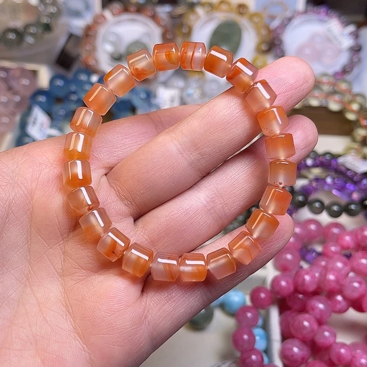 水晶未镶嵌手链南红玛瑙